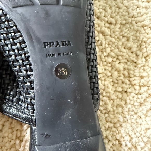 Prada Sport Women's Black Slingback Kitten Heel - Picture 7 of 8